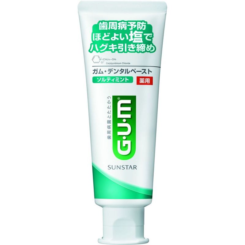 GUM 药用盐味薄荷牙膏 150g（立式软管）